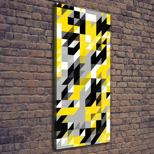 Cuadro moderno en lienzo resistente uv vertical Fondo geométrico