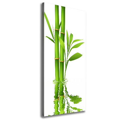 Cuadro canvas decorativo para salón vertical Bambú