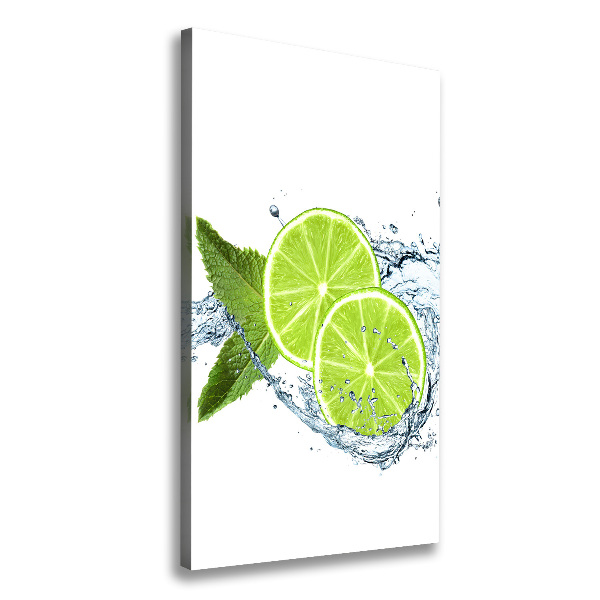 Nowoczesny obraz canvas na ramie pionowy Limonki