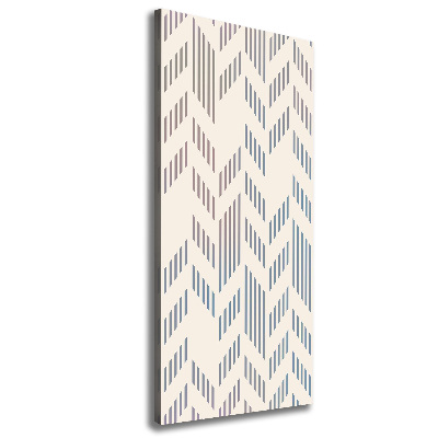 Cuadro moderno en lienzo resistente uv vertical Fondo geométrico