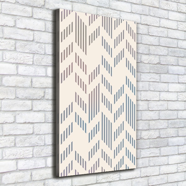 Cuadro moderno en lienzo resistente uv vertical Fondo geométrico