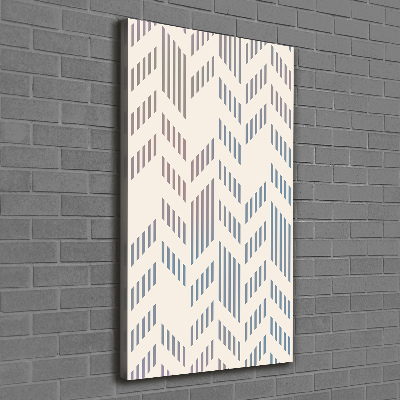 Cuadro moderno en lienzo resistente uv vertical Fondo geométrico