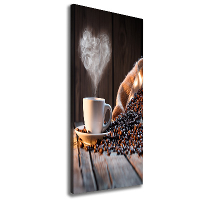 Impresión en lienzo vertical Una taza de café