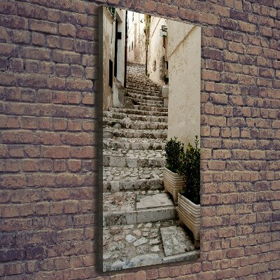 Fotografía en lienzo vertical Una calle con encanto