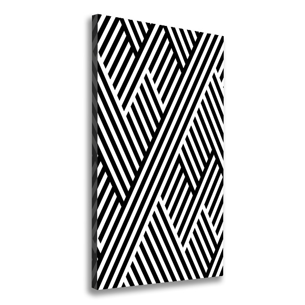 Cuadro canvas decorativo para salón vertical Fondo geométrico