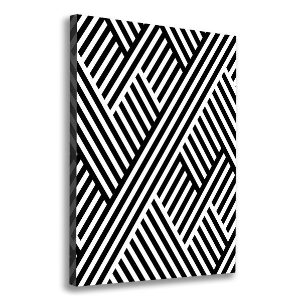 Cuadro canvas decorativo para salón vertical Fondo geométrico