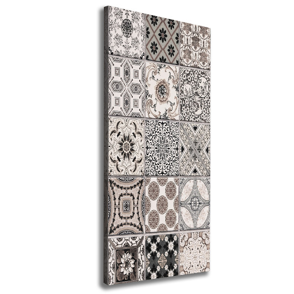 Cuadro canvas decorativo para salón vertical Azulejos de cerámica