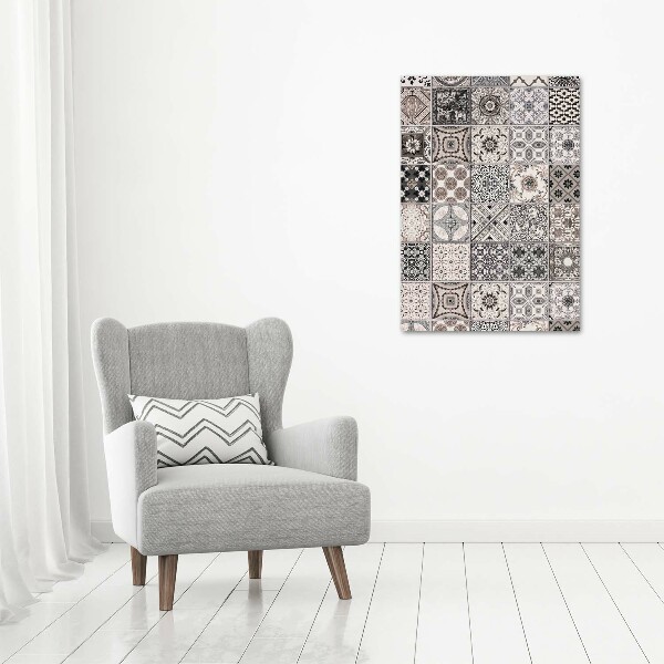 Cuadro canvas decorativo para salón vertical Azulejos de cerámica