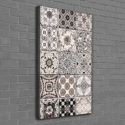 Cuadro canvas decorativo para salón vertical Azulejos de cerámica