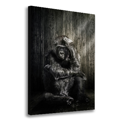 Impresión en lienzo vertical Gorila