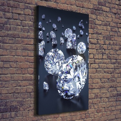 Impresión en lienzo vertical Diamantes