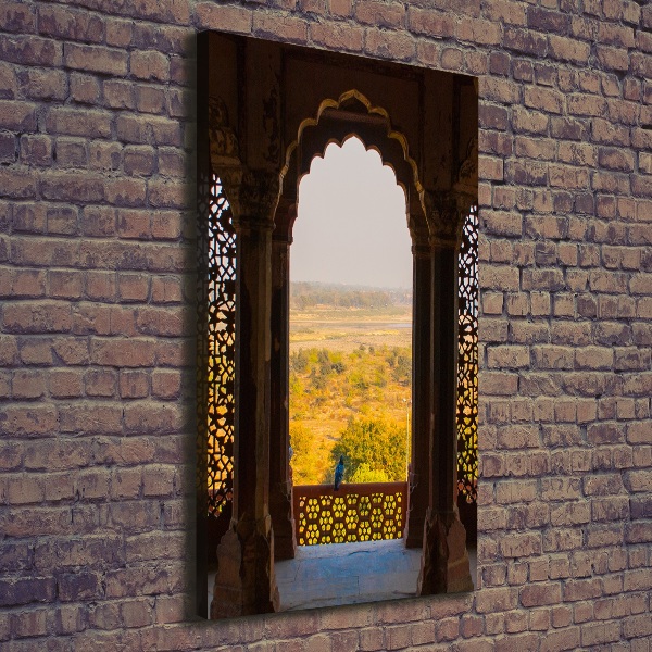 Fotografía en lienzo vertical Fuerte de Agra, India