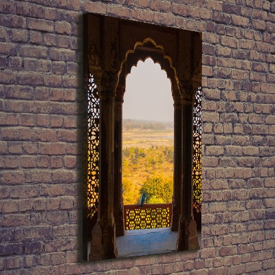 Fotografía en lienzo vertical Fuerte de Agra, India