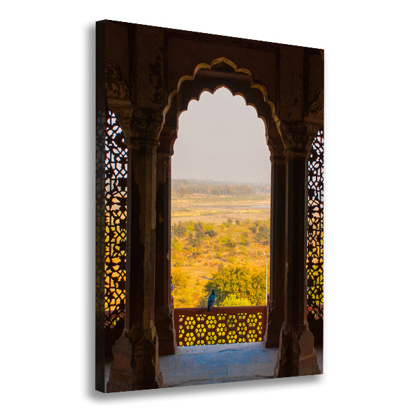 Fotografía en lienzo vertical Fuerte de Agra, India