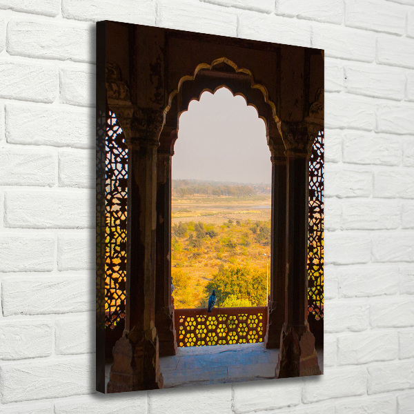 Fotografía en lienzo vertical Fuerte de Agra, India