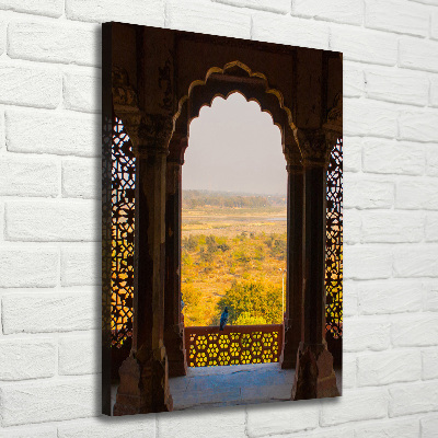 Fotografía en lienzo vertical Fuerte de Agra, India