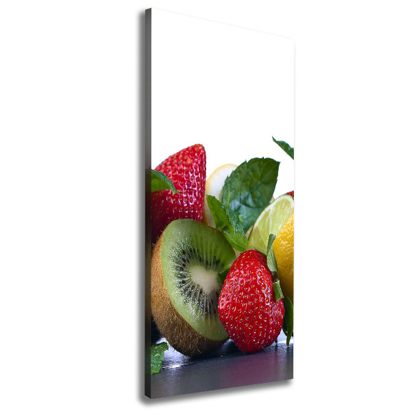 Cuadro moderno en lienzo resistente uv vertical Fruta