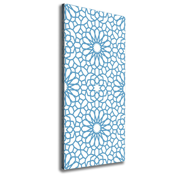 Cuadro canvas decorativo para salón vertical Patrón oriental