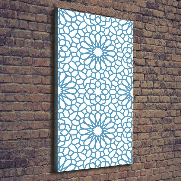 Cuadro canvas decorativo para salón vertical Patrón oriental