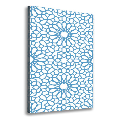 Cuadro canvas decorativo para salón vertical Patrón oriental