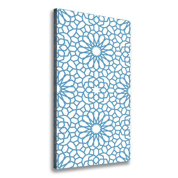 Cuadro canvas decorativo para salón vertical Patrón oriental