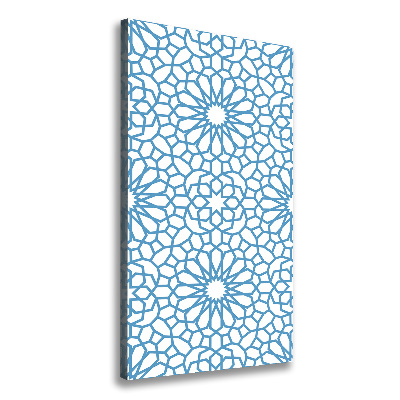 Cuadro canvas decorativo para salón vertical Patrón oriental