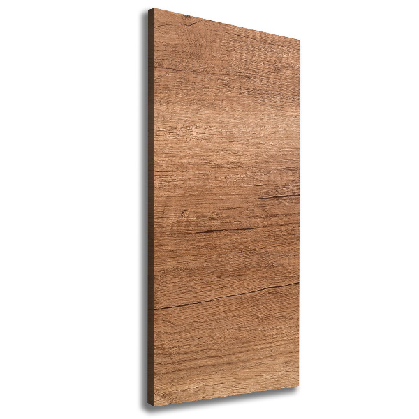 Cuadro canvas decorativo para salón vertical Fondo de madera
