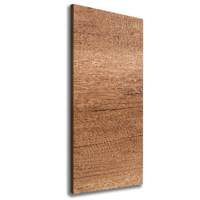 Cuadro canvas decorativo para salón vertical Fondo de madera