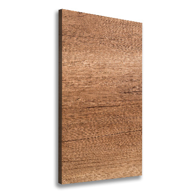 Cuadro canvas decorativo para salón vertical Fondo de madera