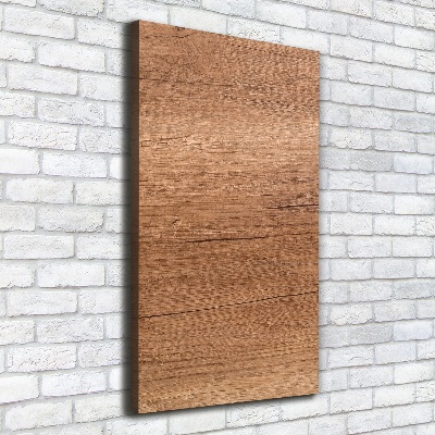 Cuadro canvas decorativo para salón vertical Fondo de madera