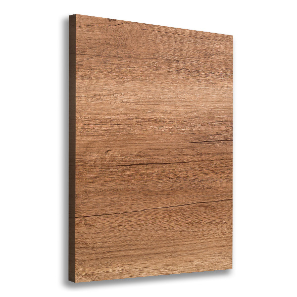 Cuadro canvas decorativo para salón vertical Fondo de madera