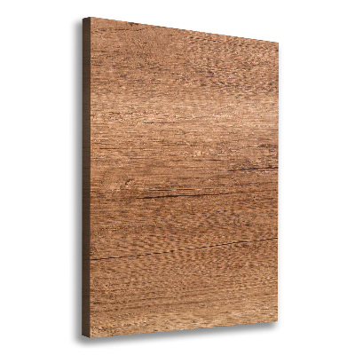 Cuadro canvas decorativo para salón vertical Fondo de madera
