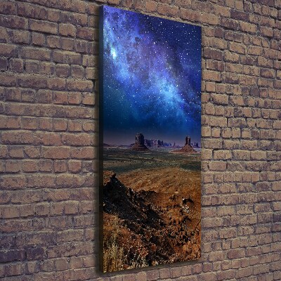Cuadro moderno en lienzo resistente uv vertical Cielo estrellado