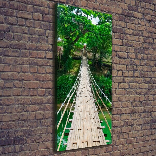 Impresión en lienzo vertical Puente colgante