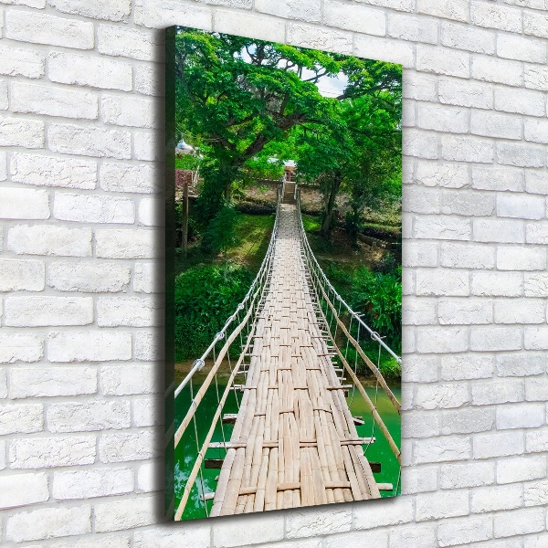 Impresión en lienzo vertical Puente colgante