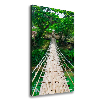 Impresión en lienzo vertical Puente colgante