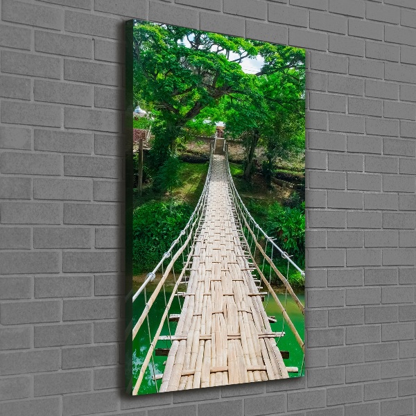 Impresión en lienzo vertical Puente colgante