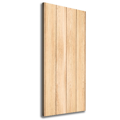 Cuadro canvas decorativo para salón vertical Fondo de madera