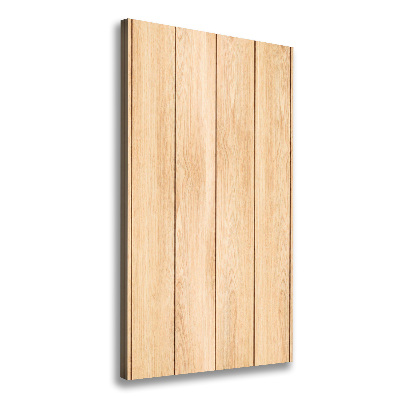 Cuadro canvas decorativo para salón vertical Fondo de madera
