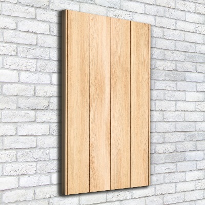 Cuadro canvas decorativo para salón vertical Fondo de madera