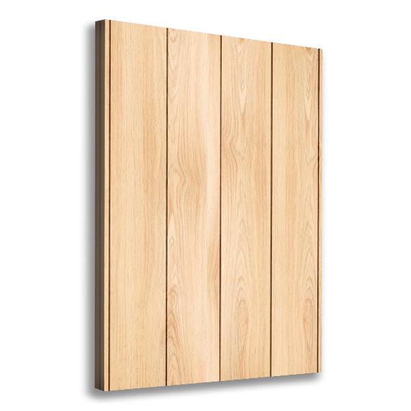 Cuadro canvas decorativo para salón vertical Fondo de madera