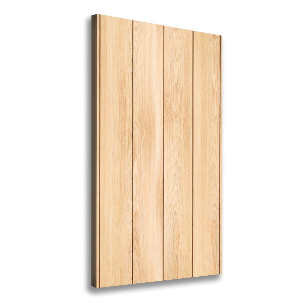 Cuadro canvas decorativo para salón vertical Fondo de madera