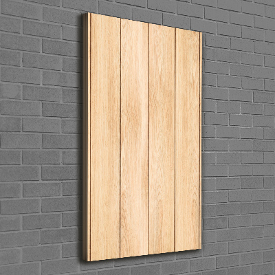 Cuadro canvas decorativo para salón vertical Fondo de madera