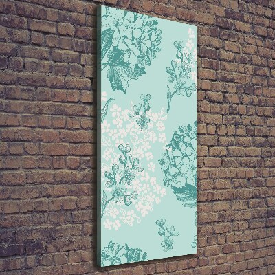 Impresión en lienzo vertical Hortensia