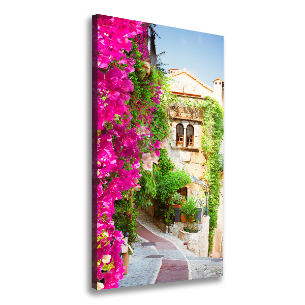 Cuadro moderno en lienzo resistente uv vertical Provenza Francia