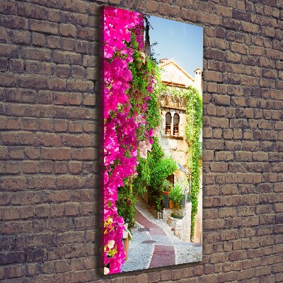 Cuadro moderno en lienzo resistente uv vertical Provenza Francia