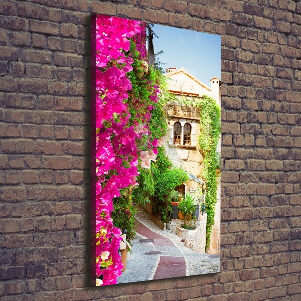 Cuadro moderno en lienzo resistente uv vertical Provenza Francia