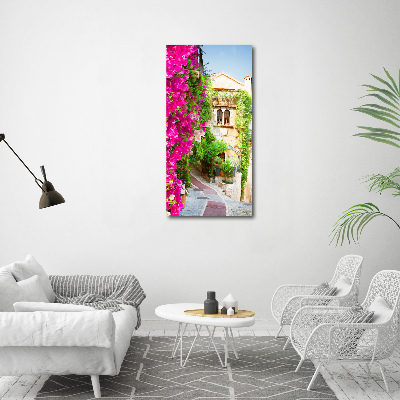 Cuadro moderno en lienzo resistente uv vertical Provenza Francia