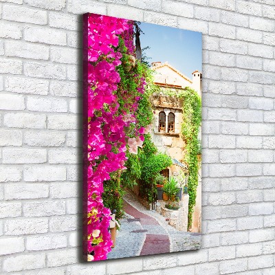 Cuadro moderno en lienzo resistente uv vertical Provenza Francia