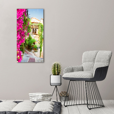 Cuadro moderno en lienzo resistente uv vertical Provenza Francia